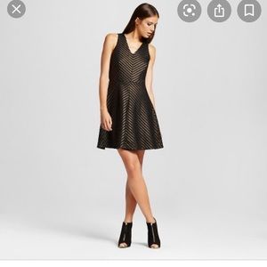 medium black and gold dress